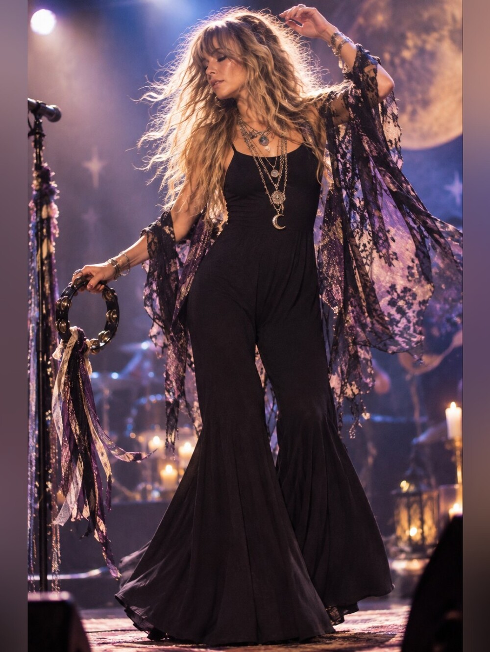 #60 Black Flared Jumpsuit